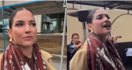 Natalia Jiménez protesta cantando con mariachis frente a restaurante de Los Ángeles: la discriminaron por hablar español